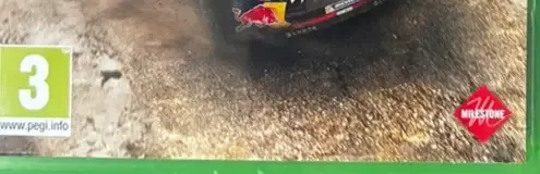 Sébastien Loeb Rally Evo, the PEGI square on its front