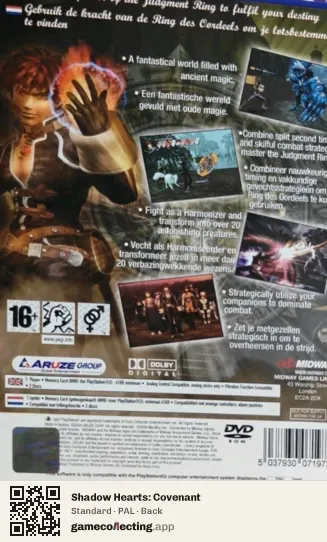 Shadow Hearts: Covenant PlayStation 2, PAL box back