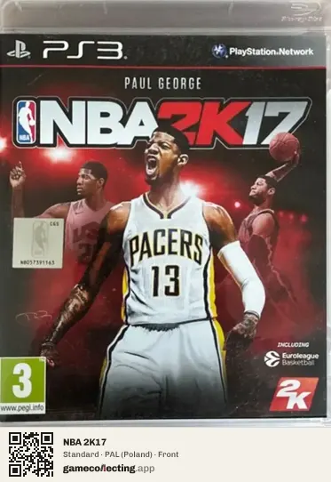 NBA 2K17 PlayStation 3, Poland box front
