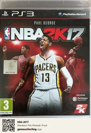 NBA 2K17 PlayStation 3, Poland box front