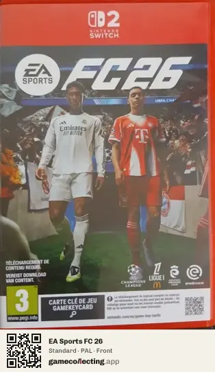 EA Sports FC 26 Nintendo Switch 2, PAL box front