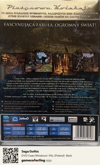 Saga Gothic Computer, Poland box back