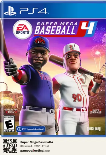 Super Mega Baseball 4 PlayStation 4, NTSC box front