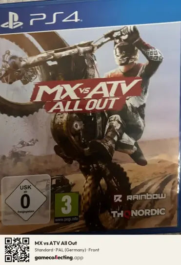 MX vs ATV All Out PlayStation 4, Germany box front