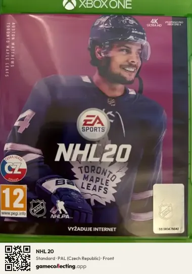 NHL 20 Xbox One, Czech Republic box front