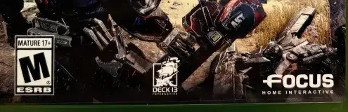 The Surge, the ESRB box on its front