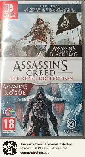 Assassin's Creed: The Rebel Collection Nintendo Switch, Nordic countries box front