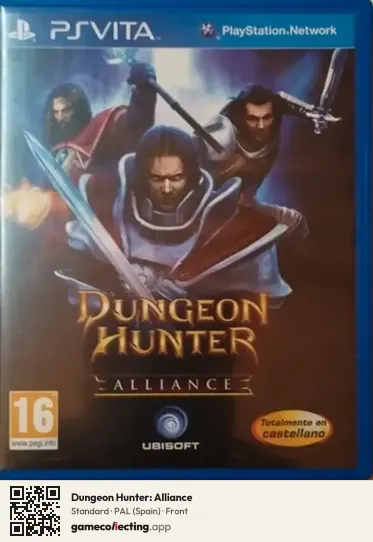 Dungeon Hunter: Alliance PlayStation Vita, Spain box front