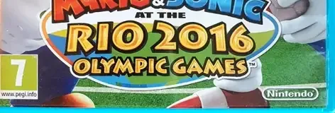 Mario & Sonic at the Rio 2016 Olympic Games, the PEGI square on its front