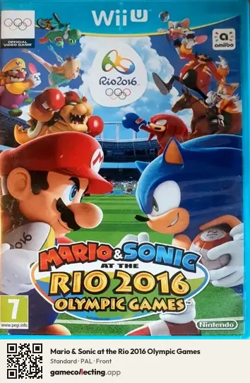 Mario & Sonic at the Rio 2016 Olympic Games Nintendo Wii U, PAL box front