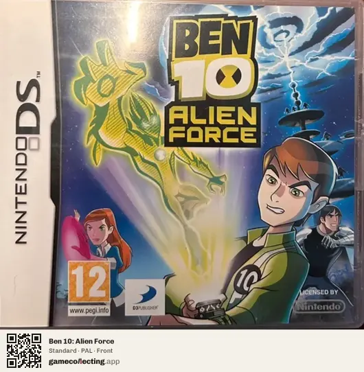 Ben 10: Alien Force Nintendo DS, PAL box front
