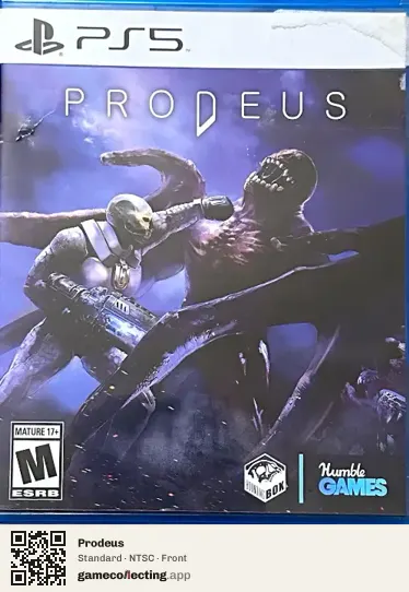 Prodeus PlayStation 5, NTSC box front