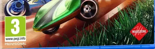 Hot Wheels Unleashed 2: Turbocharged, the PEGI square on its front