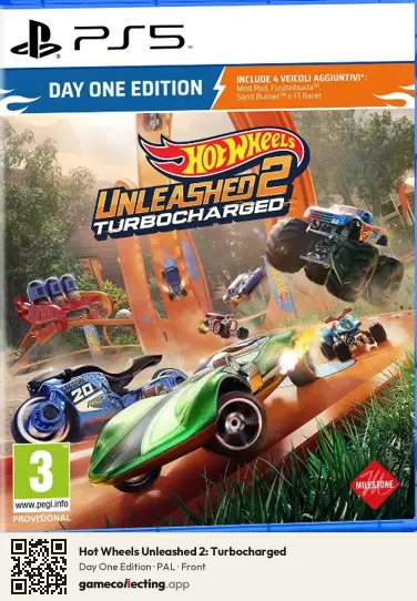 Hot Wheels Unleashed 2: Turbocharged PlayStation 5, PAL box front