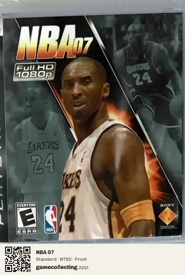 NBA 07 PlayStation 3, NTSC box front