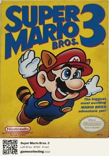 Super Mario Bros. 3 Nintendo Entertainment System, NTSC box front