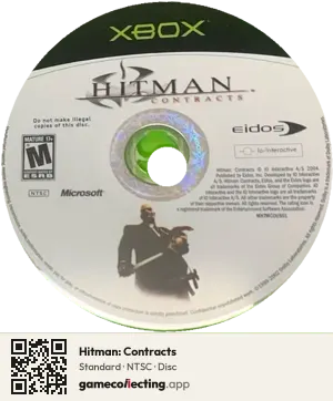 Hitman: Contracts Xbox, NTSC disc