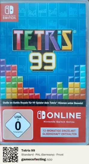 Tetris 99 Nintendo Switch, Germany box front