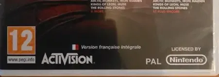Guitar Hero 5, the PEGI square on its front