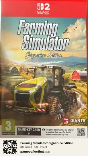 Farming Simulator: Signature Edition Nintendo Switch 2, PAL box front
