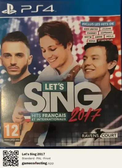 Let's Sing 2017 PlayStation 4, PAL box front