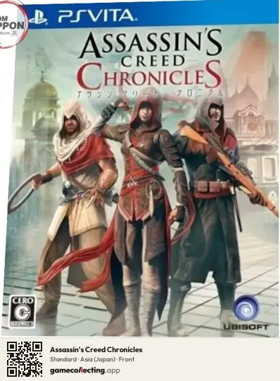 Assassin's Creed Chronicles PlayStation Vita, Asia box front