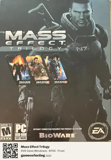 Mass Effect Trilogy Computer, NTSC box front
