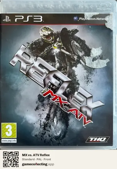 MX vs. ATV Reflex PlayStation 3, PAL box front