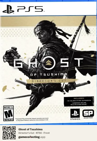 Ghost of Tsushima PlayStation 5, NTSC box front