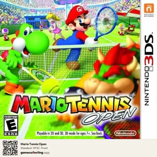 Mario Tennis Open Nintendo 3DS, NTSC box front