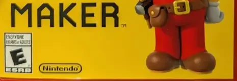 Super Mario Maker, the ESRB box on its front