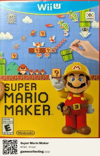 Super Mario Maker Nintendo Wii U, NTSC box front
