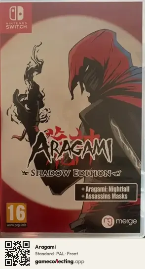Aragami Nintendo Switch, PAL box front