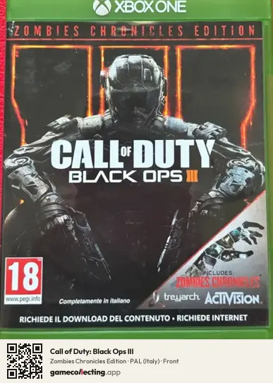 Call of Duty: Black Ops III Xbox One, Italy box front