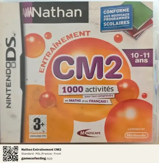 Nathan Entraînement CM2 Nintendo DS, France box front