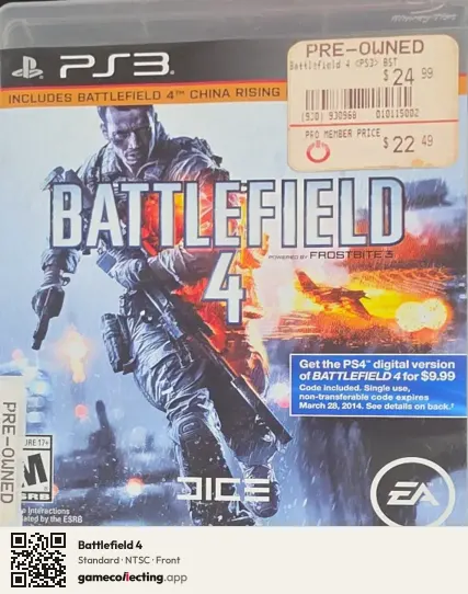 Battlefield 4 PlayStation 3, NTSC box front