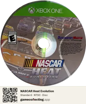 NASCAR Heat Evolution Xbox One, NTSC disc