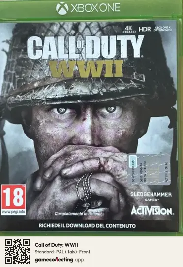 Call of Duty: WWII Xbox One, Italy box front