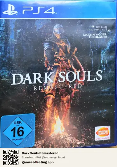 Dark Souls Remastered PlayStation 4, Germany box front