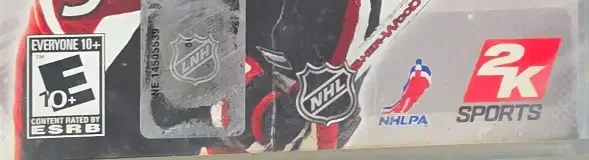 NHL 2K8, the ESRB box on its front