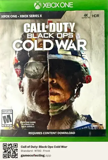 Call of Duty: Black Ops Cold War Xbox One, NTSC box front