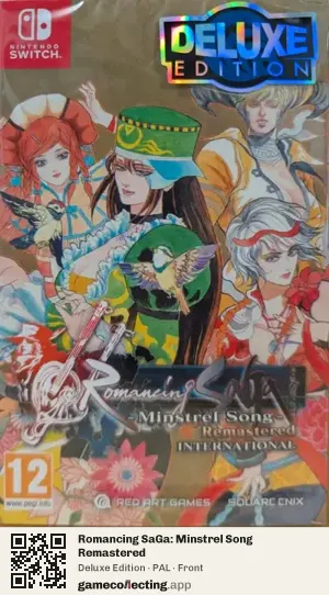 Romancing SaGa: Minstrel Song Remastered Nintendo Switch, PAL box front