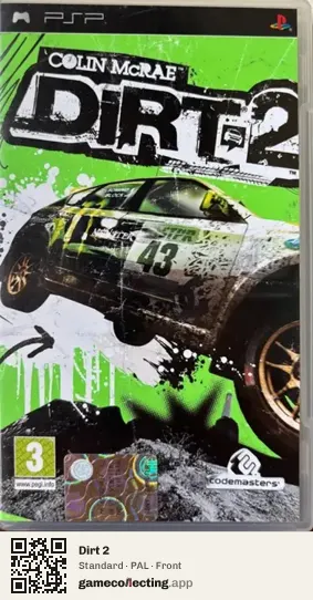 Dirt 2 PlayStation Portable, PAL box front