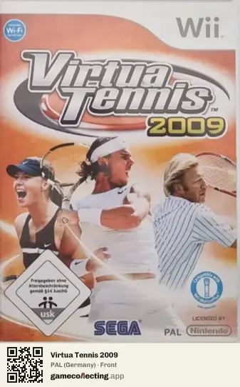 Virtua Tennis 2009 Nintendo Wii, Germany box front