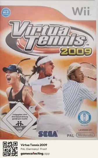 Virtua Tennis 2009 Nintendo Wii, Germany box front
