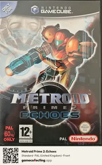 Metroid Prime 2: Echoes Nintendo GameCube, United Kingdom box front