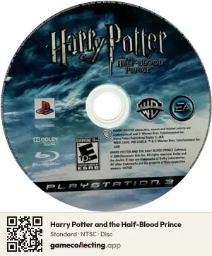 Harry Potter and the Half-Blood Prince PlayStation 3, NTSC disc