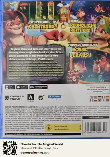 Nikoderiko: The Magical World PlayStation 5, Germany box back