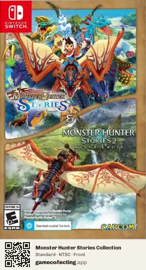 Monster Hunter Stories Collection Nintendo Switch, NTSC box front