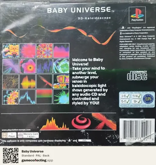 Baby Universe PlayStation, PAL box back